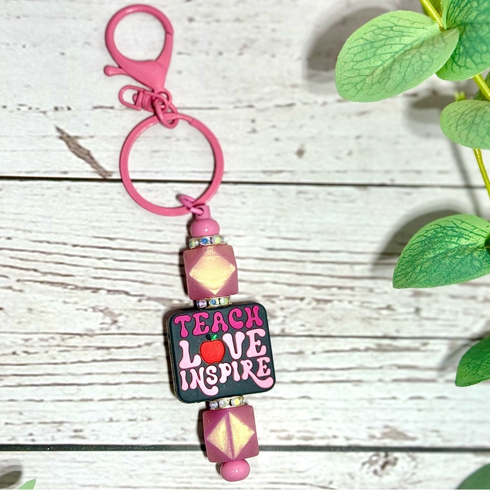 Teach. Love. Inspire. Keychain